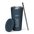 Vaso aislado con pajita.