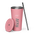 Vaso aislado con pajita.